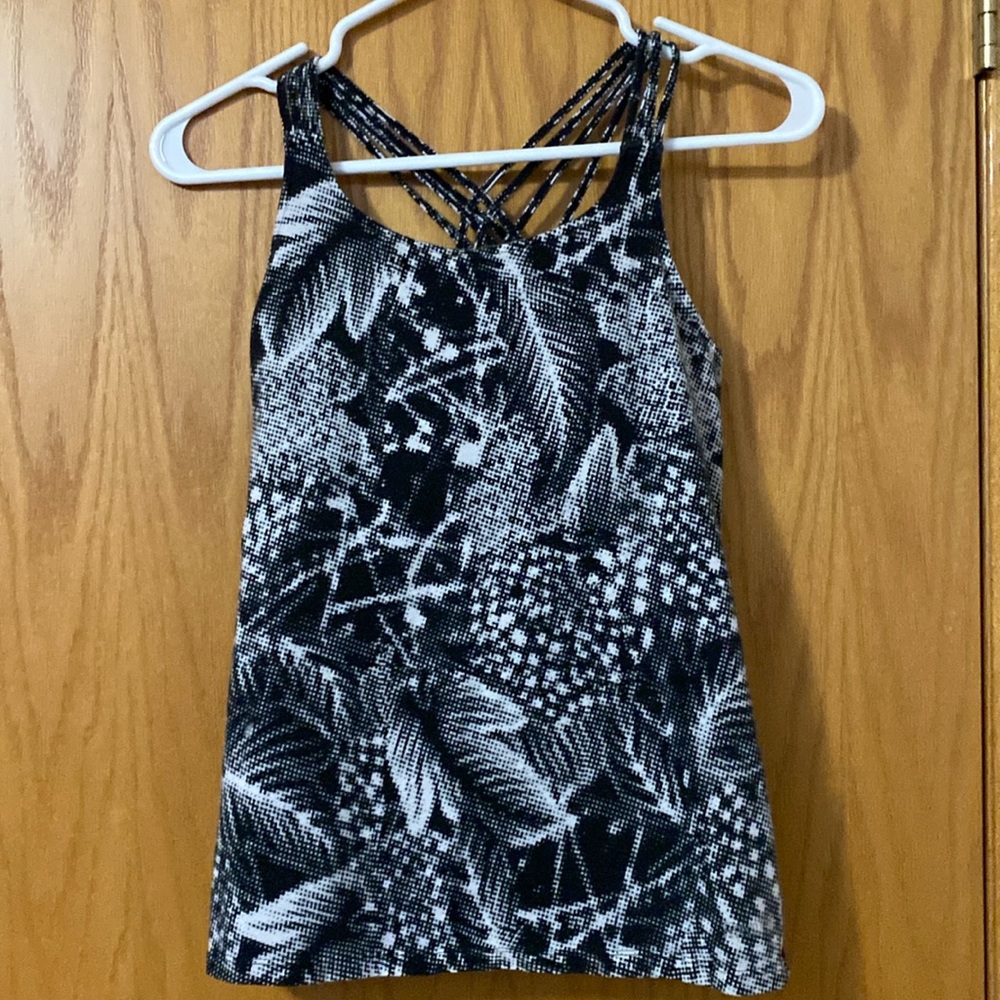 Calvin Klein Performance Black & White Strappy Tank